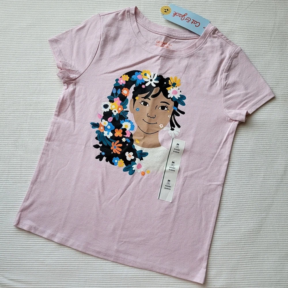 Pink Short Sleeve T-Shirt | Cat & Jack Flower Girl